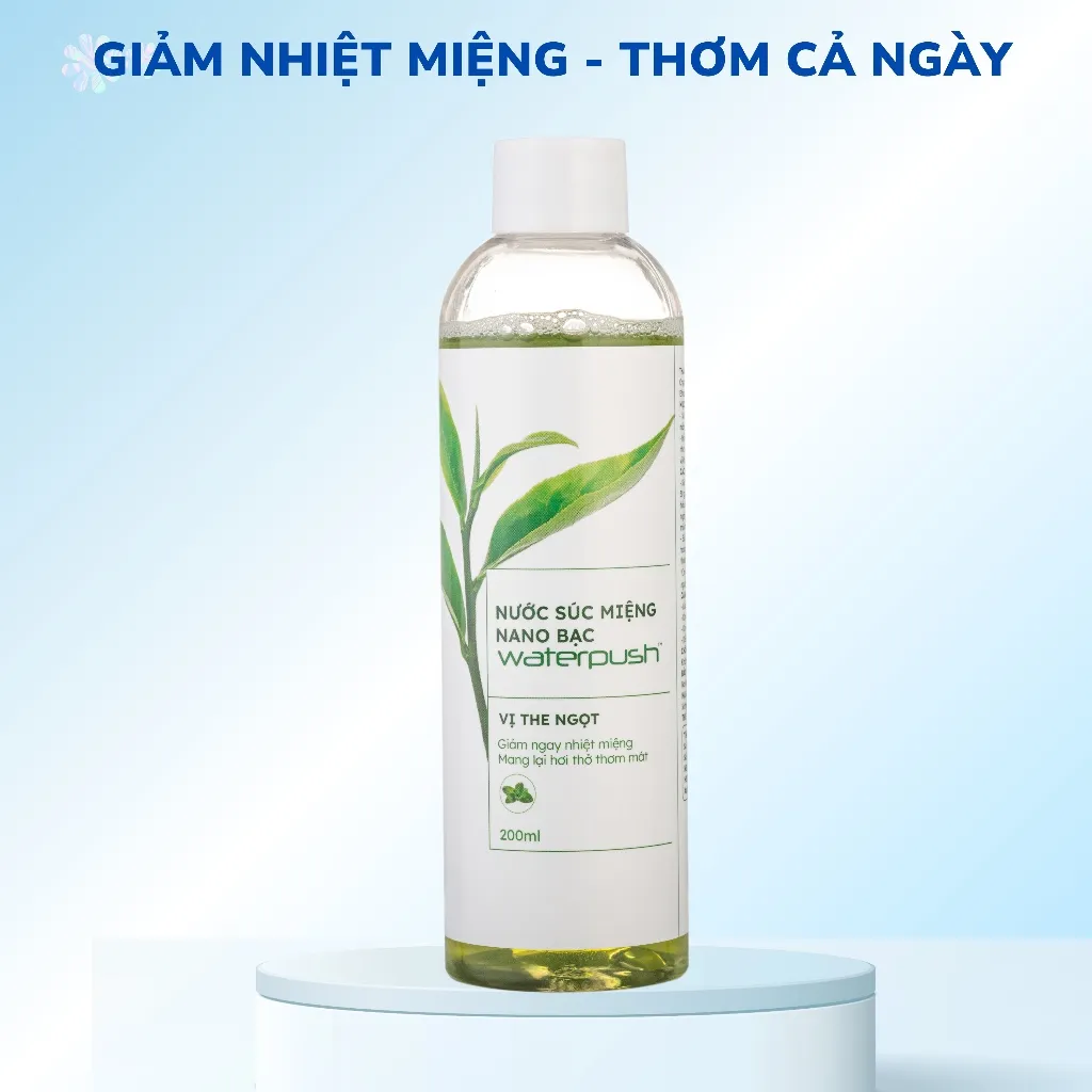 Ảnh Nước Súc Miệng Nano Bạc WaterPush Giảm Nhiệt Miệng, Thơm Miệng, Dùng Được Cho Máy Tăm Nước 2