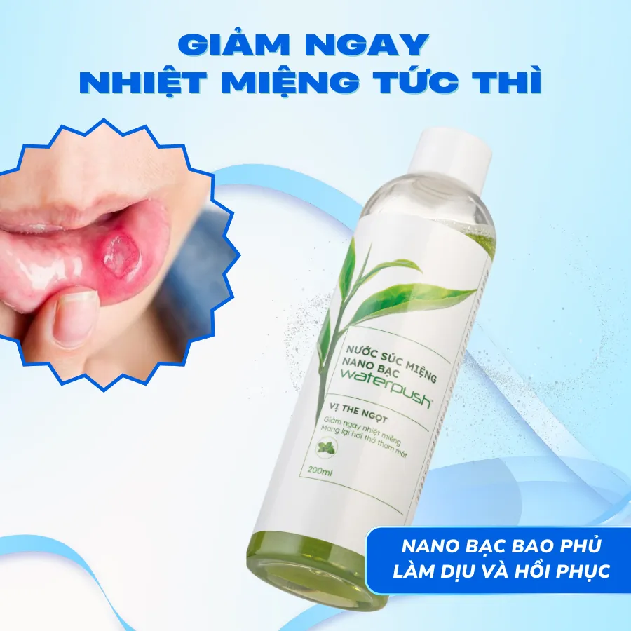 Ảnh Nước Súc Miệng Nano Bạc WaterPush Giảm Nhiệt Miệng, Thơm Miệng, Dùng Được Cho Máy Tăm Nước 4
