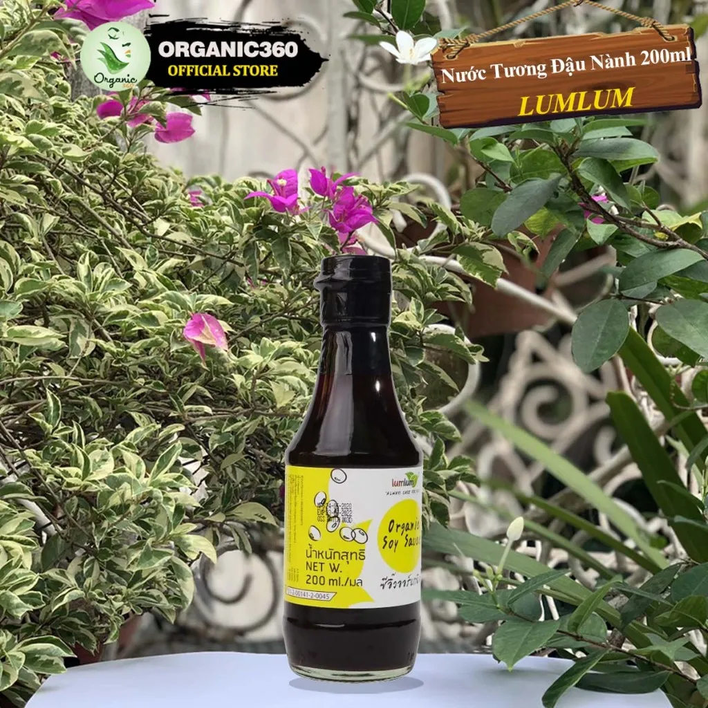 Ảnh Nước Tương Đậu Nành Hữu Cơ LUMLUM Organic Soy Sauce 200ml 3