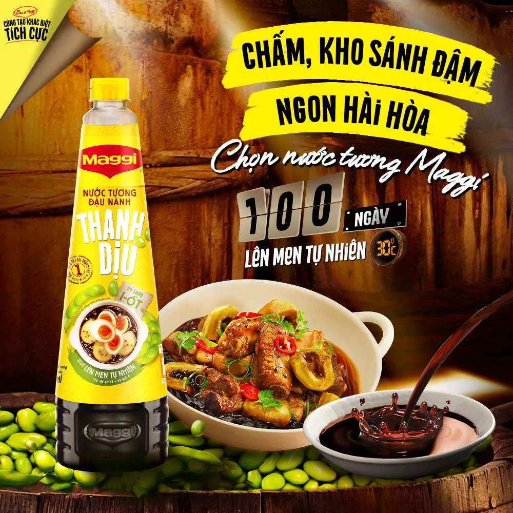 Ảnh Nước tương Maggi đậu nành thanh dịu 700ml/chai 4
