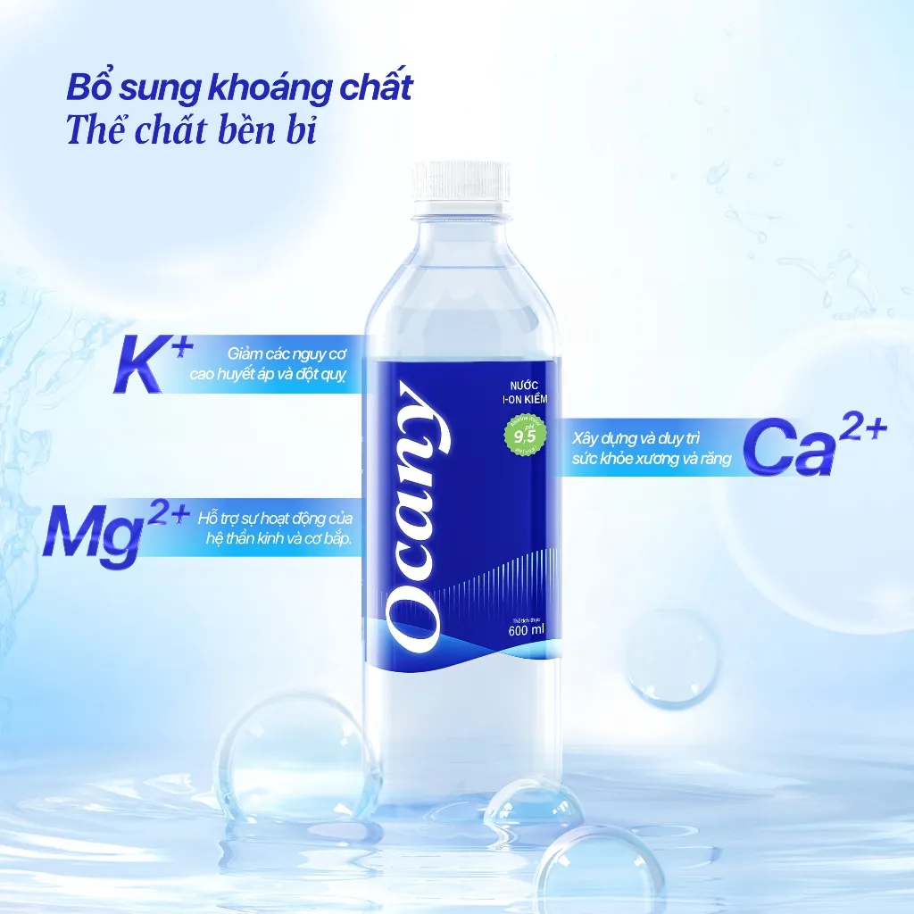 Ảnh Nước uống ion kiềm Ocany 600ml Thùng 24 chai 4