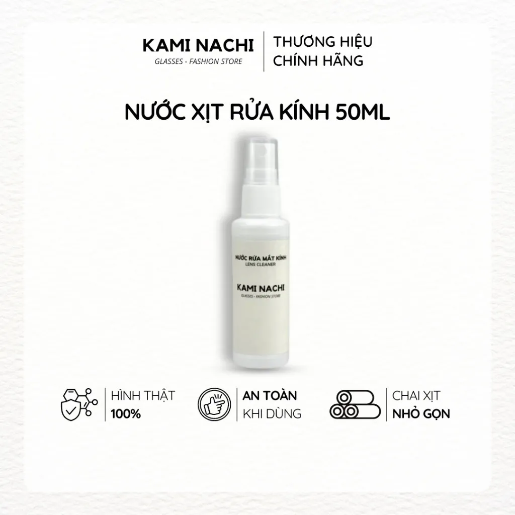Ảnh Nước xịt rửa mắt kính chuyên dụng KAMI NACHI 50ml 1