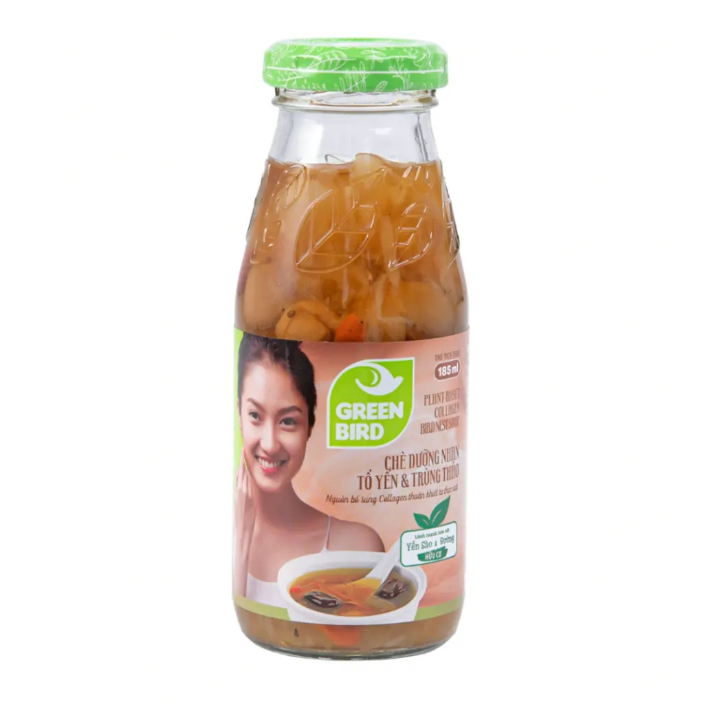 Ảnh Nước yến Dưỡng Nhan Tổ Yến và Trùng Thảo - Green Bird - Lốc 6 chai - 175ml/chai 2