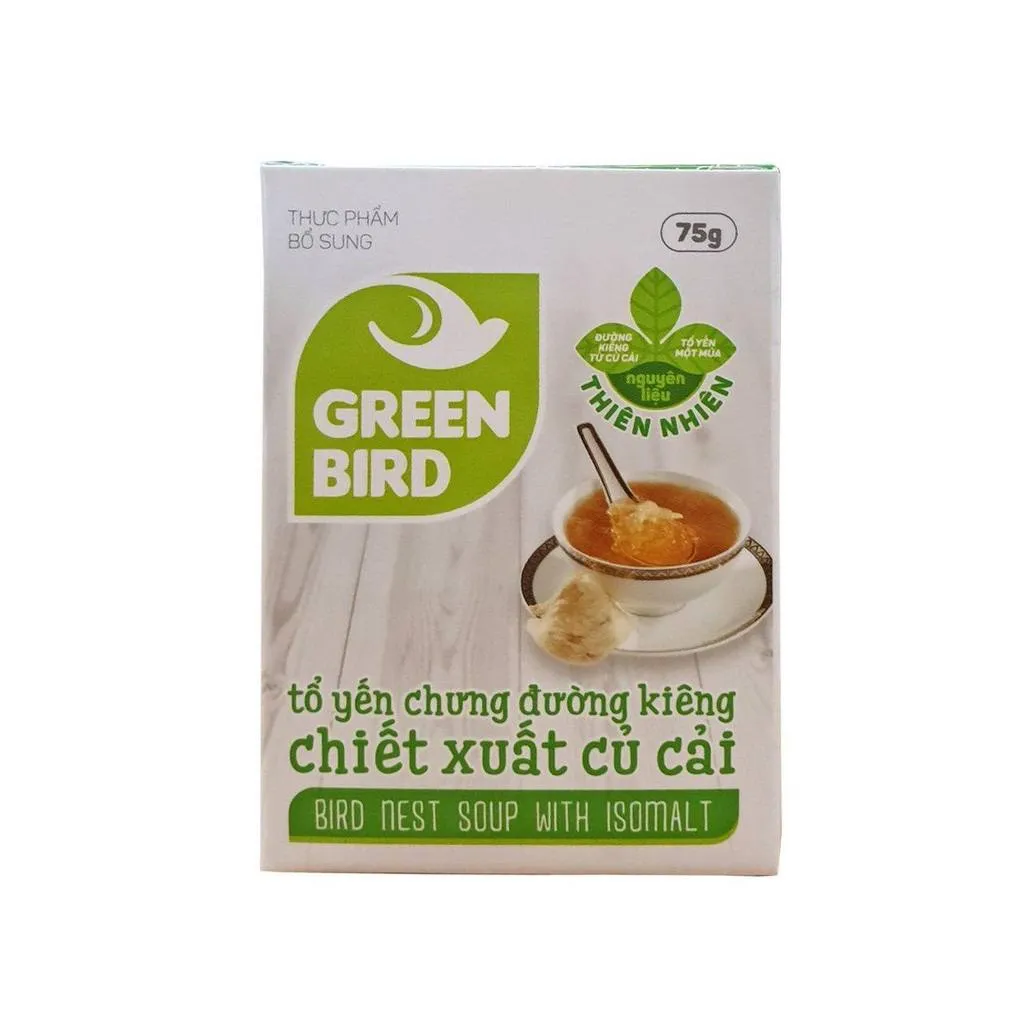 Ảnh Nước Yến Sào Chưng Đường Kiêng Củ Cải - GREEN BIRD - Hũ đơn 72g 2