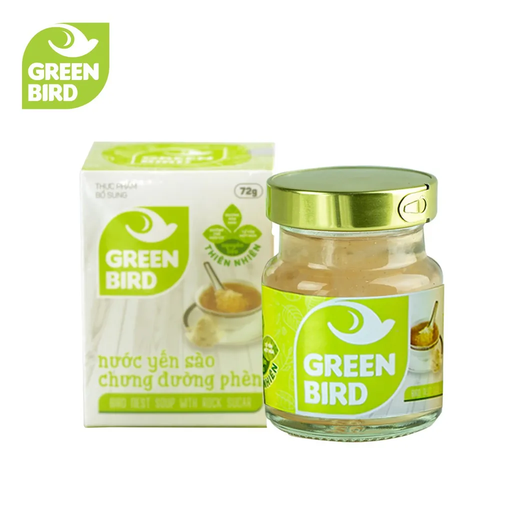 Ảnh Nước Yến Sào Chưng Đường Phèn - GREEN BIRD - Hũ Đơn 72g 2