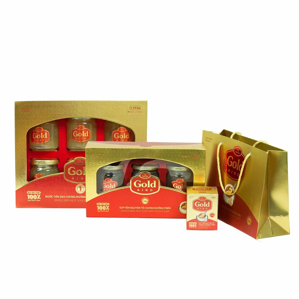 Ảnh Nước Yến Sào Nguyên Tổ Chưng Đường Phèn - NUTRINEST - Gold Bird - Hũ Đơn (190g) 4