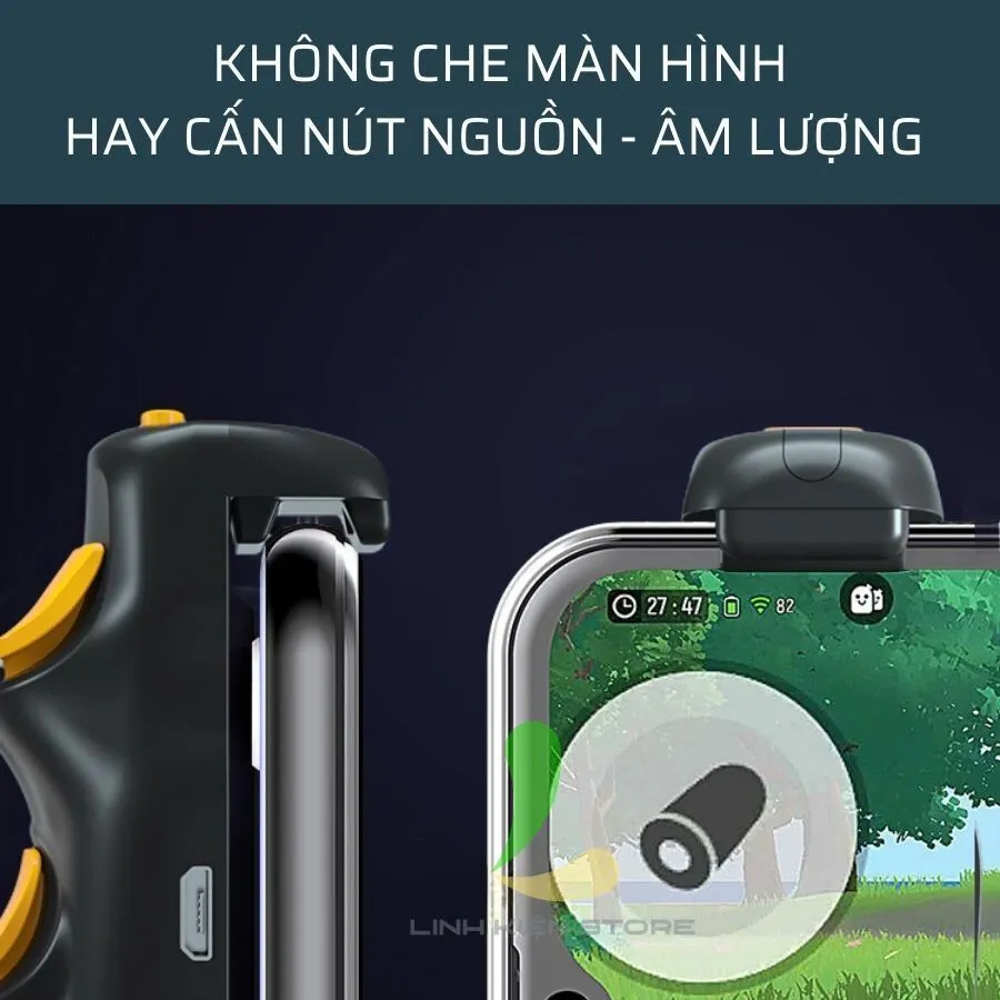 Ảnh Nút bắn chơi game HOSAN S07 Pro RED Spider PRO Ghìm tâm, Autotap dành cho IOS và Android 4