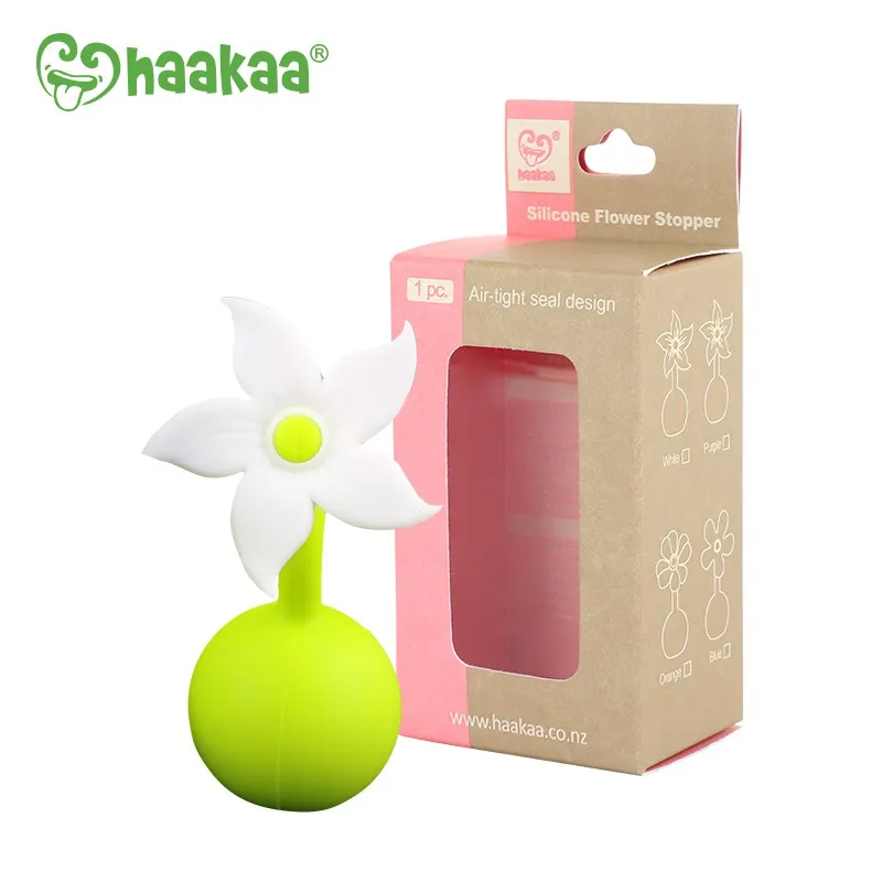 Ảnh Nút hoa chặn cốc hứng sữa Haakaa. Chất liệu silicone cao cấp, an toàn. Không chứa BPA, PVC và phthalate 2