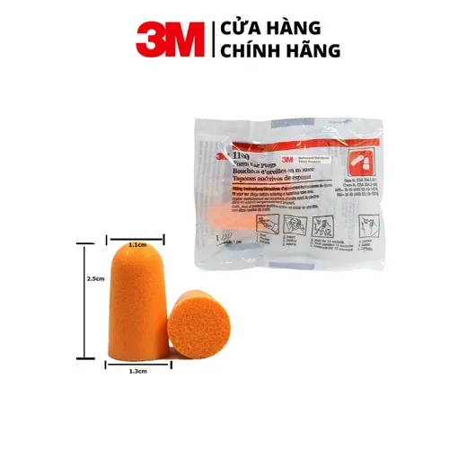 Ảnh Nút tai dạng bọt xốp không dây giảm ồn 3M™ 1100 4