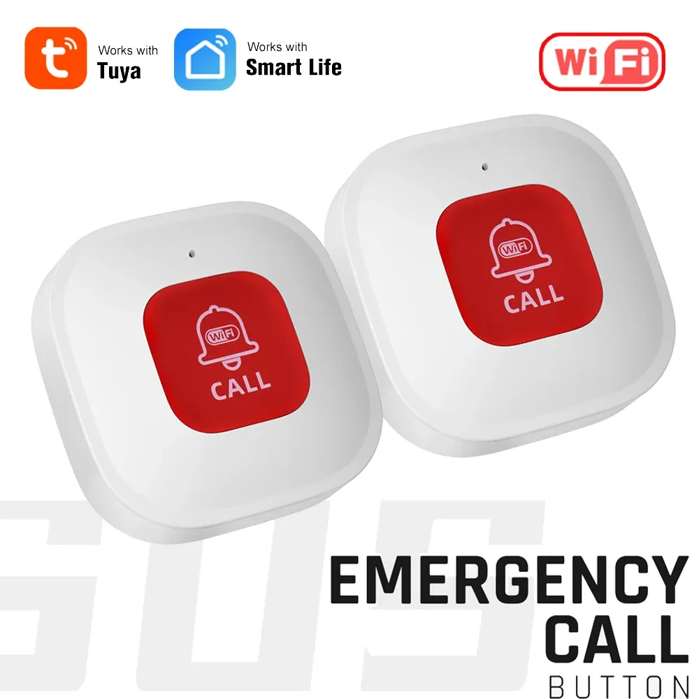 Ảnh Nút wifi gọi khẩn cấp gọi hỗ trợ người già, bệnh nhân báo về điện thoại app tuya Smartlife 2