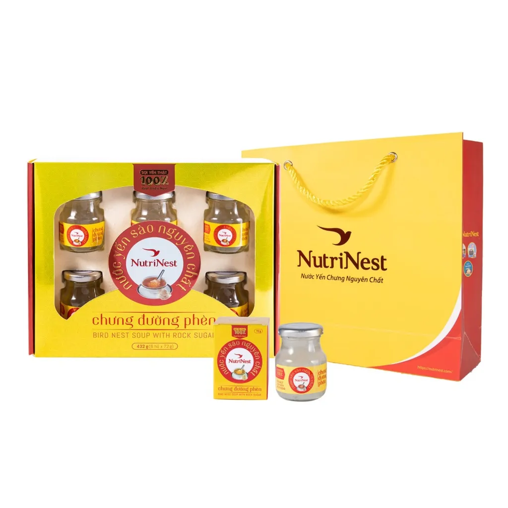 Ảnh NutriNest - Nước Yến Sào Nguyên Chất Chưng Đường Phèn – hũ đơn 72g 3