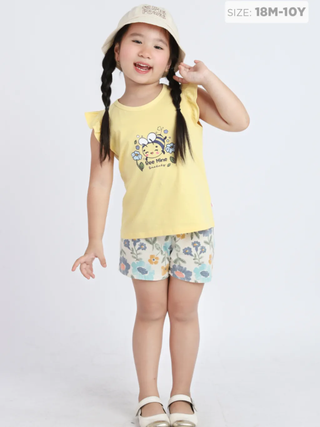 Ảnh Đồ Bộ  Bé Gái Cotton Mềm Mịn, Thoáng Mát  (1-10 Tuổi) BaaBaby B-GC-DB04N 3
