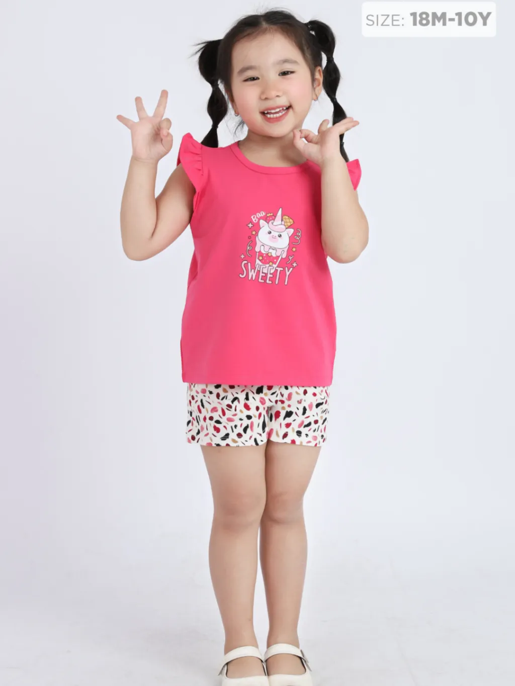 Ảnh Đồ Bộ  Bé Gái Cotton Mềm Mịn, Thoáng Mát  (1-10 Tuổi) BaaBaby B-GC-DB04N 4