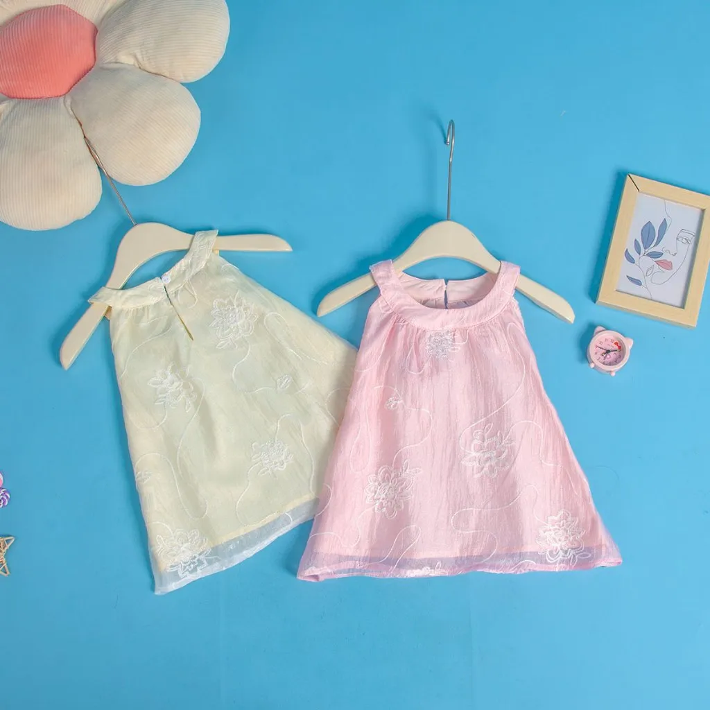 Ảnh Đồ bộ bé gái TIHON cao cấp chất liệu tơ mềm mại thoáng mát cho bé SET0786093 2