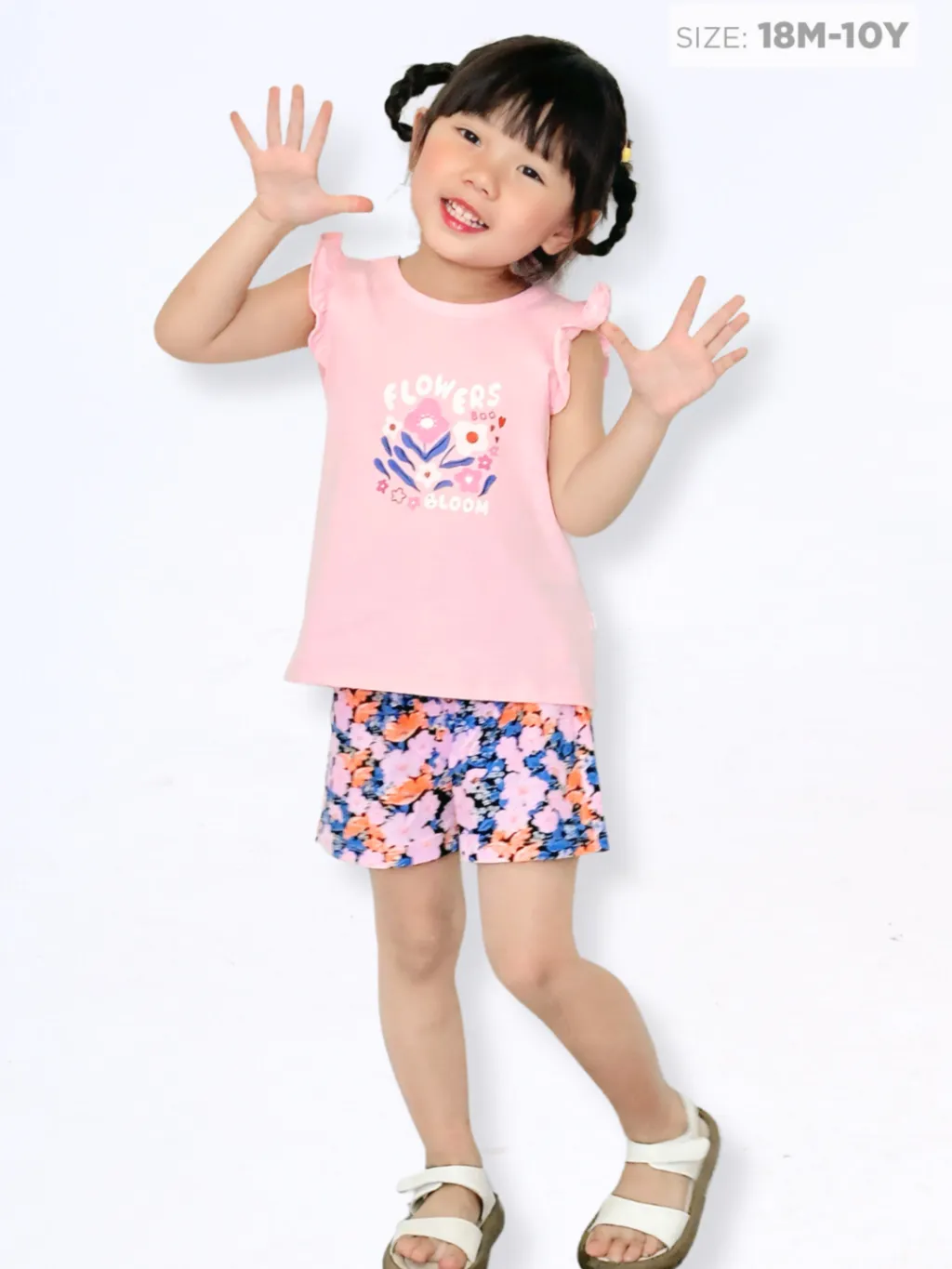 Ảnh Đồ bộ cho bé gái Baa Baby chất liệu 100% Cotton mềm mịn, thoáng mát cho bé từ 1 đến 10 tuổi - DB04N 1