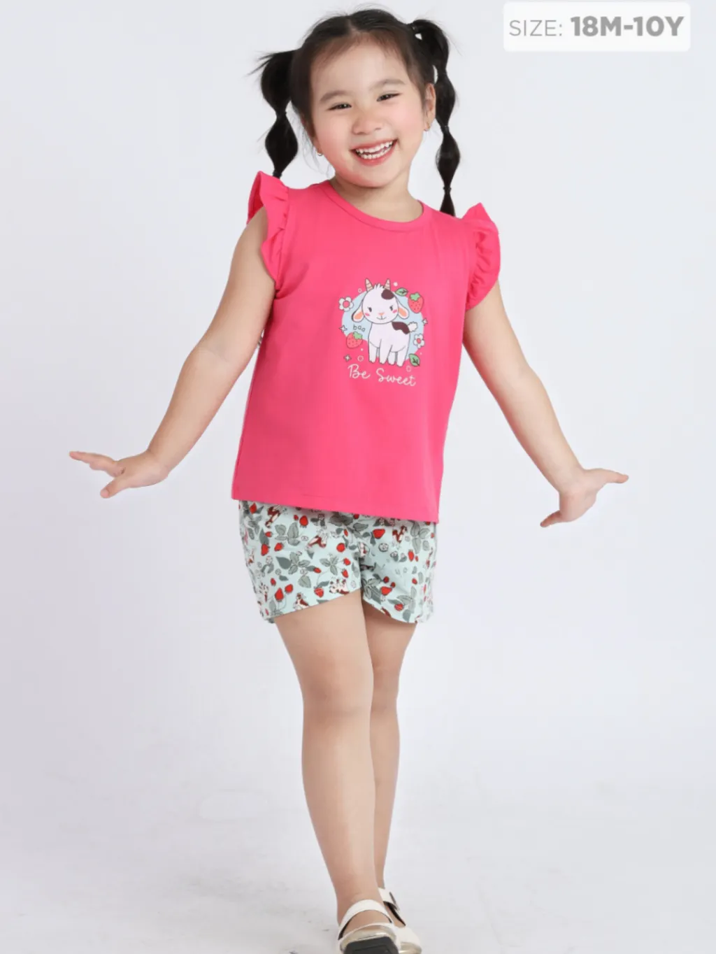 Ảnh Đồ bộ cho bé gái Baa Baby chất liệu 100% Cotton mềm mịn, thoáng mát cho bé từ 1 đến 10 tuổi - DB04N 4
