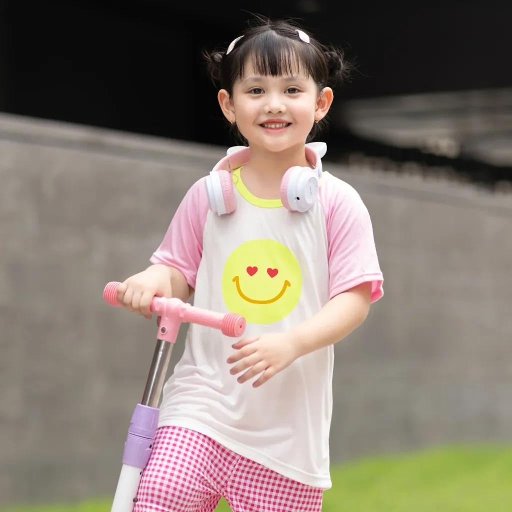 Ảnh Đồ bộ ngắn tay quần áo Cool Feel mịn siêu mỏng mát mặc nhà mùa hè cho bé trai Unifriend Hàn Quốc U2024-5 2