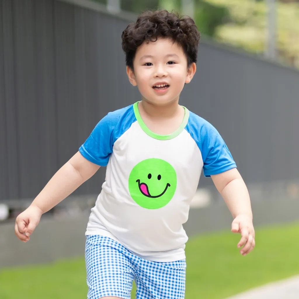 Ảnh Đồ bộ ngắn tay quần áo Cool Feel mịn siêu mỏng mát mặc nhà mùa hè cho bé trai Unifriend Hàn Quốc U2024-5 3