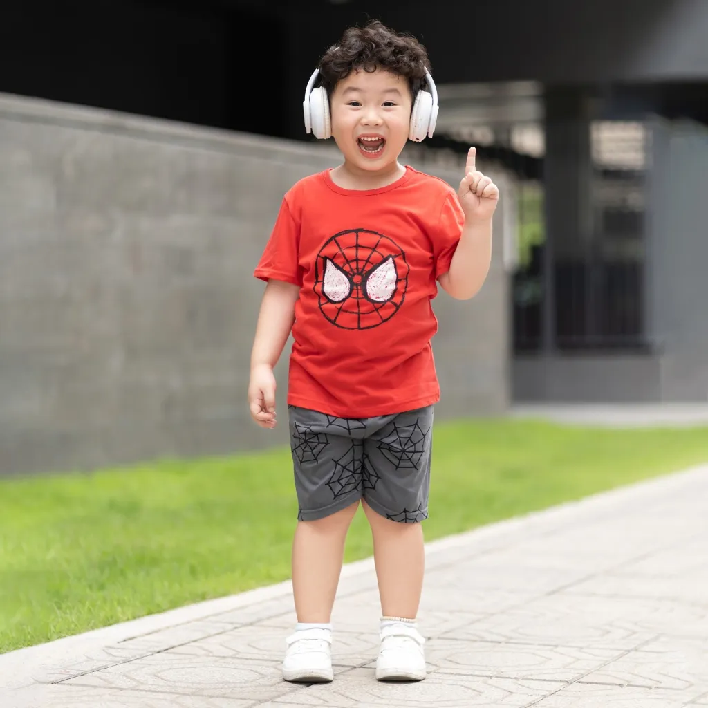 Ảnh Đồ bộ ngắn tay quần áo thun cotton mịn mặc nhà mùa hè cho bé trai Unifriend Hàn Quốc U3022 4