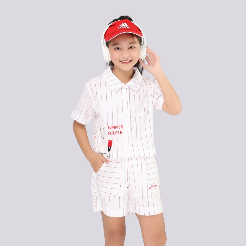 Ảnh Đồ bộ pijama cho bé gái từ 22-55 KG YF YAX007-3, quần áo trẻ em mặc hè 1