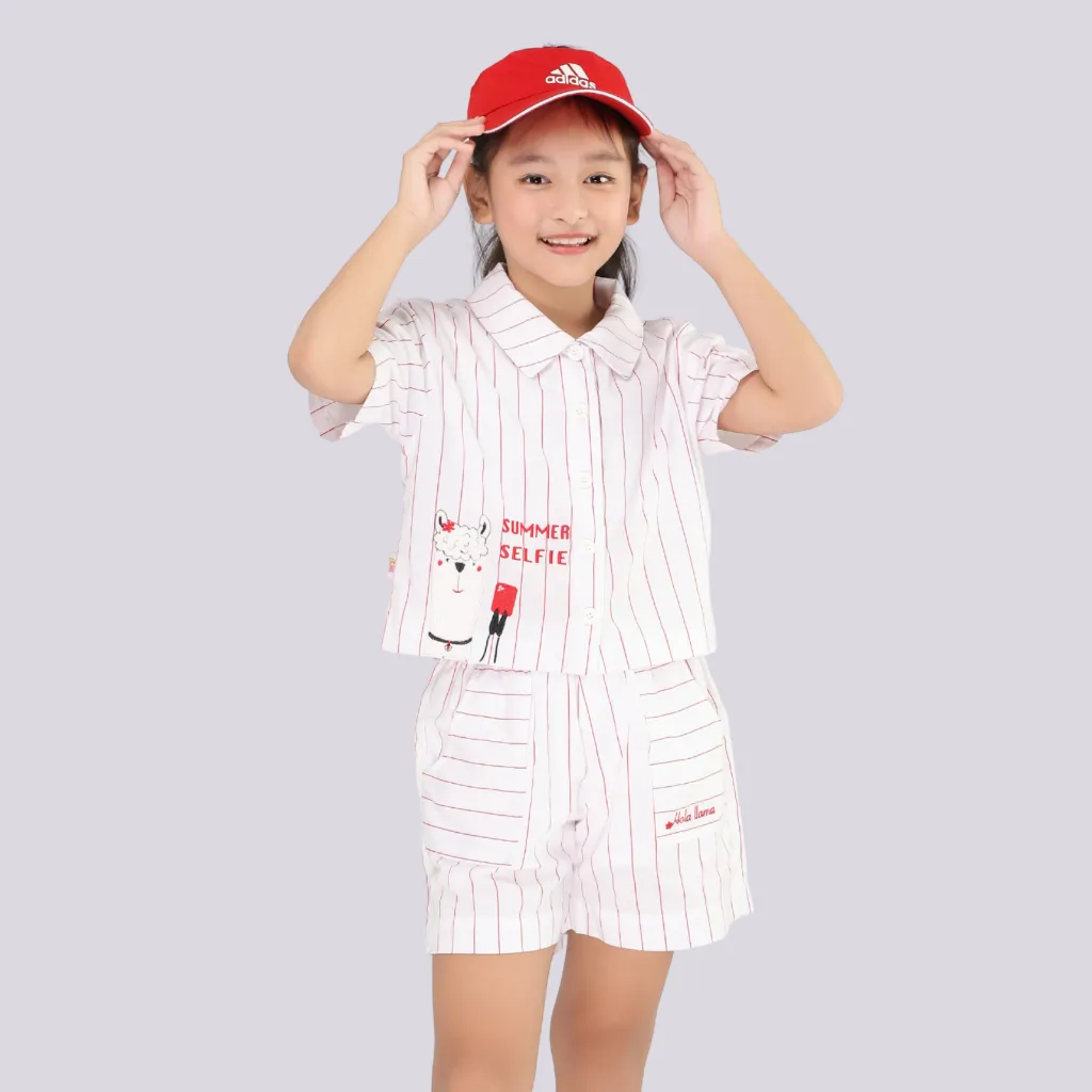 Ảnh Đồ bộ pijama cho bé gái từ 22-55 KG YF YAX007-3, quần áo trẻ em mặc hè 2