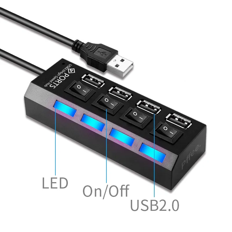 Ảnh Ổ Cắm Điện Mở Rộng 4 / 7 Cổng usb 2.0 1