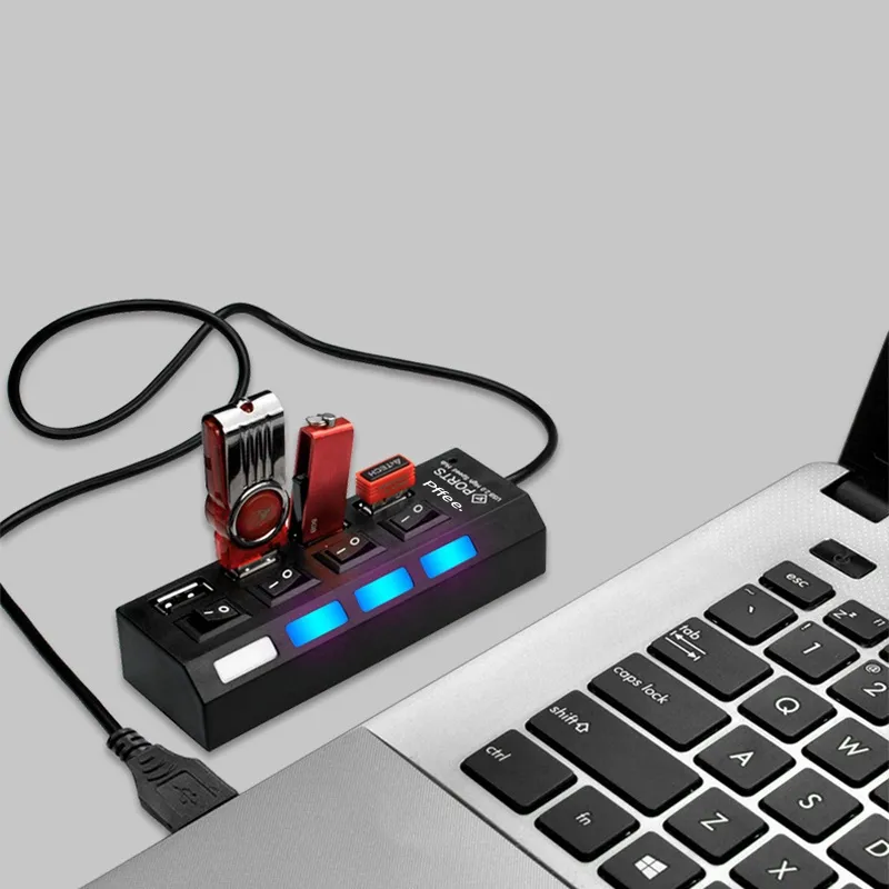 Ảnh Ổ Cắm Điện Mở Rộng 4 / 7 Cổng usb 2.0 3
