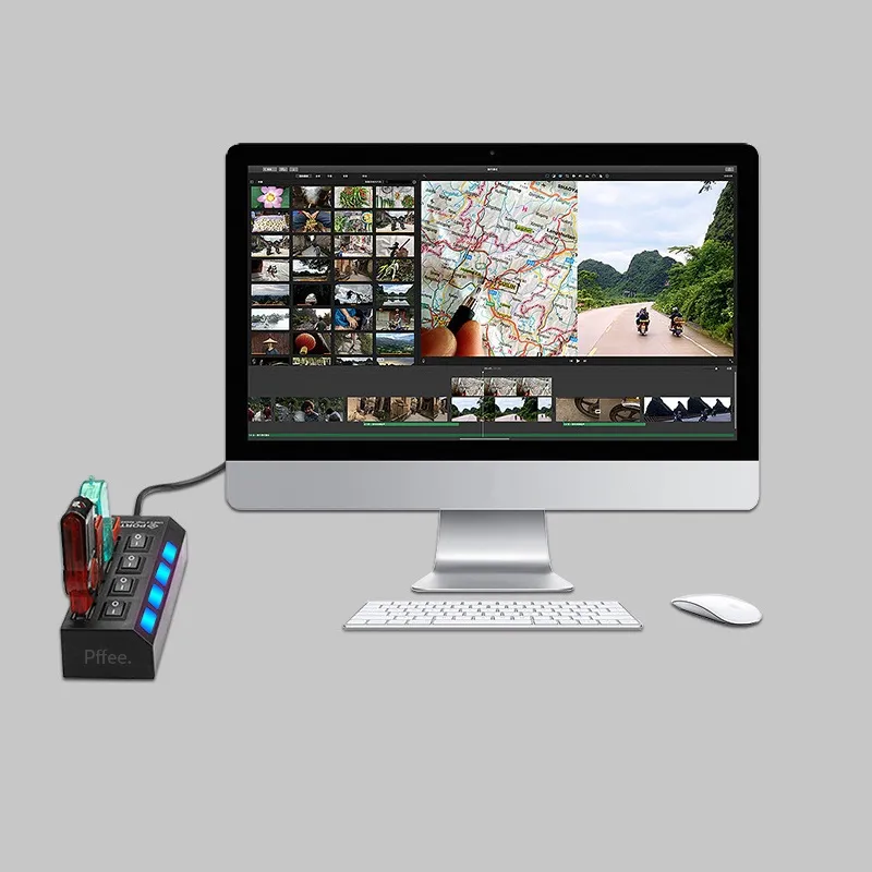 Ảnh Ổ Cắm Điện Mở Rộng 4 / 7 Cổng usb 2.0 4