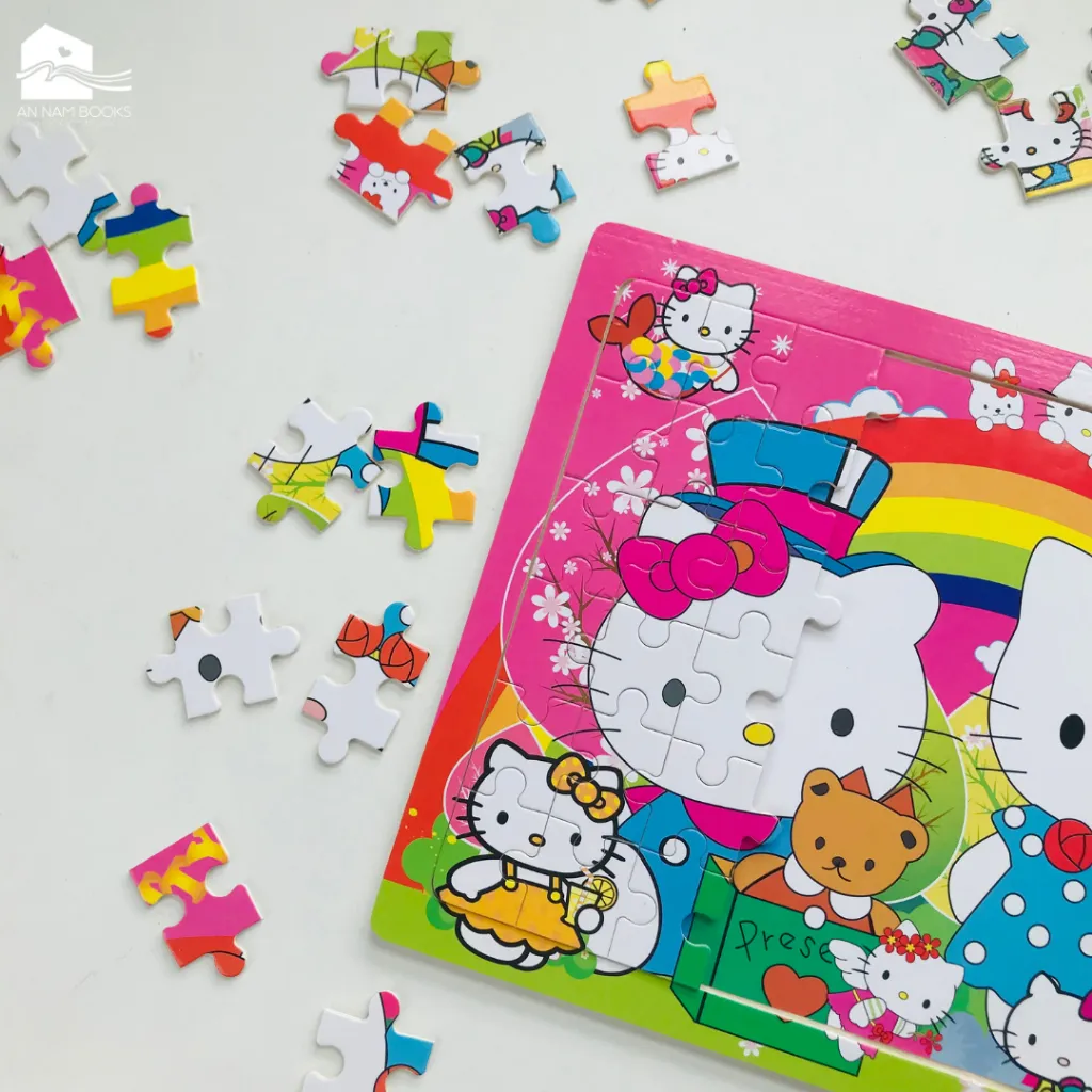Ảnh Đồ chơi bộ tranh xếp hình, ghép hình bằng gỗ 60 mảnh puzzle phát triển tư duy trí tuệ cho bé - tranh ghép gỗ 60 miếng 2