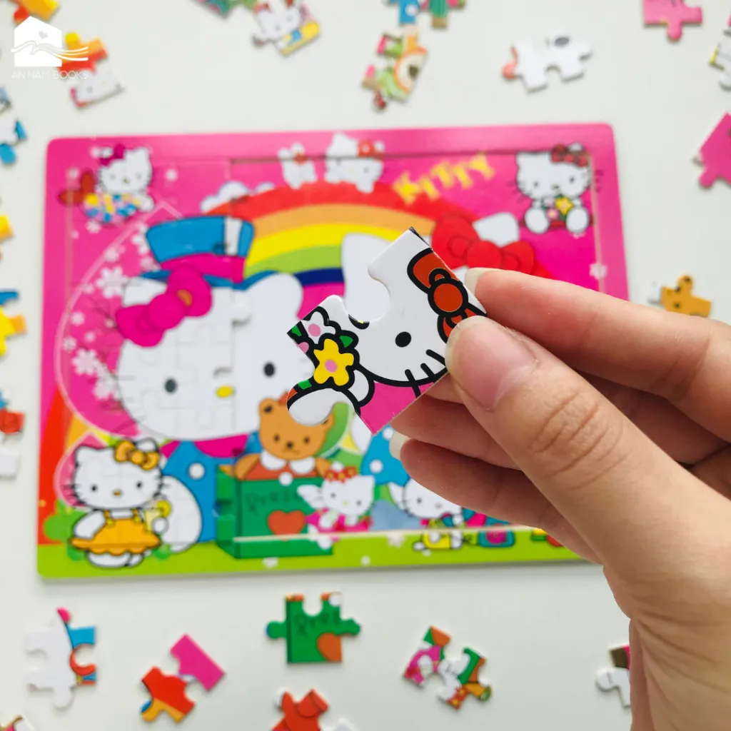 Ảnh Đồ chơi bộ tranh xếp hình, ghép hình bằng gỗ 60 mảnh puzzle phát triển tư duy trí tuệ cho bé - tranh ghép gỗ 60 miếng 4