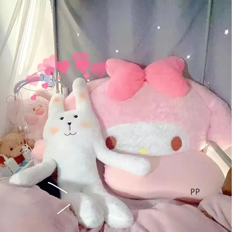 Ảnh Đồ chơi gối ôm thỏ, búp bê nhồi bông dễ thương, kích thước lớn 80cm, quà tặng ngày lễ sinh nhật độc đáo 4