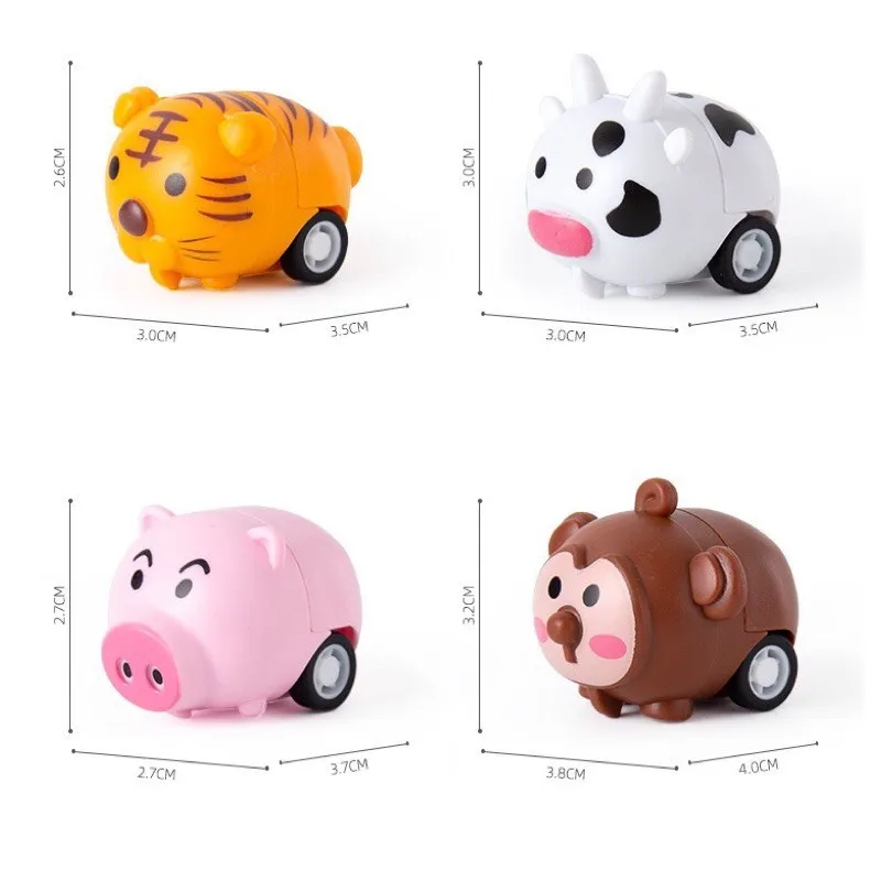 Ảnh Đồ chơi xe lên dây cót size mini hình thú đáng yêu ( Mẫu ngẫu nhiên ) 1