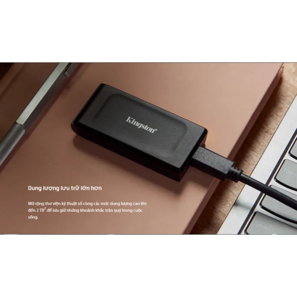 Ảnh Ổ cứng di động Kingston XS1000 3.2 Gen 2 Tốc độ 1050MB/s - Hiệu năng cao - Nhỏ Gọn 3