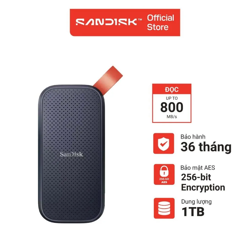 Ảnh Ổ cứng di động SSD 1TB - 2TB Sandisk E30 800MB/s 2