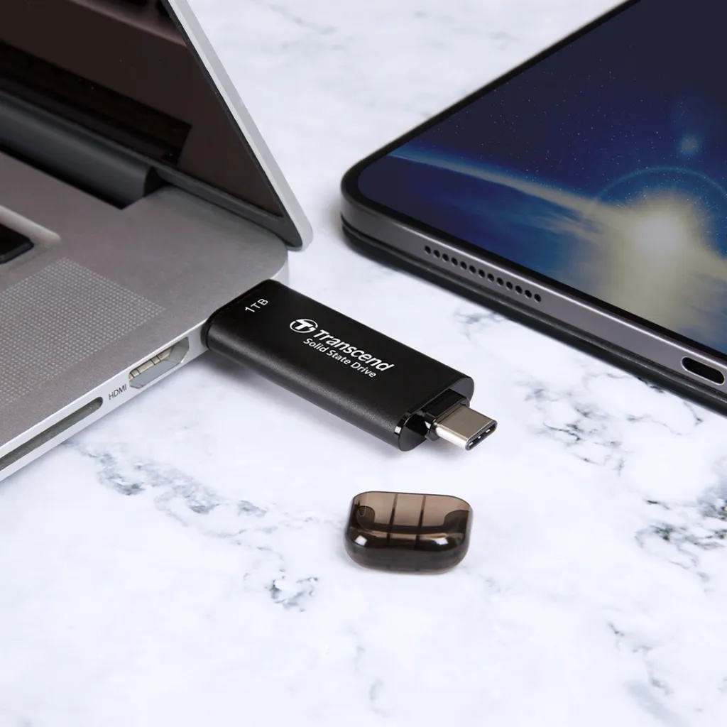Ảnh Ổ cứng di động SSD Transcend ESD310 128GB 1050MB/s - Bảo hành 5 năm 3