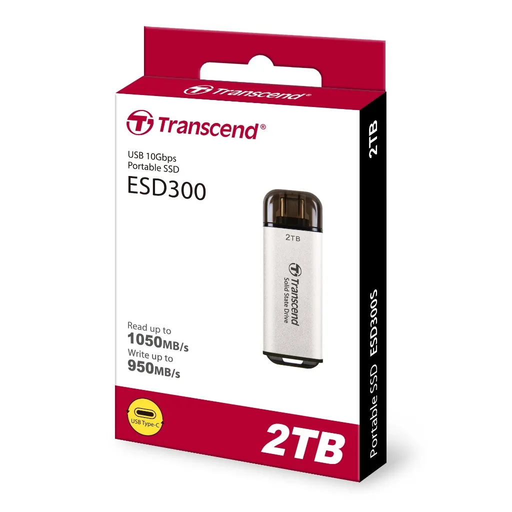 Ảnh Ổ cứng di động SSD Transcend ESD300 512GB / 1TB / 2TB 1050MB/s - Bảo hành 5 năm 3