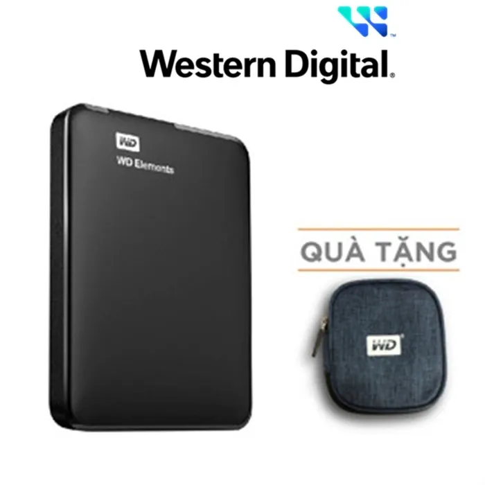 Ảnh Ổ cứng di động Western Digital WD Elements 2.5" 1TB Đen - WDBUZG0010BBK 1