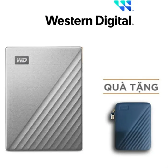 Ảnh Ổ cứng di động Western Digital WD My Passport Ultra Silver 2.5" USB Type C 4TB - WDBFTM0040BSL 2