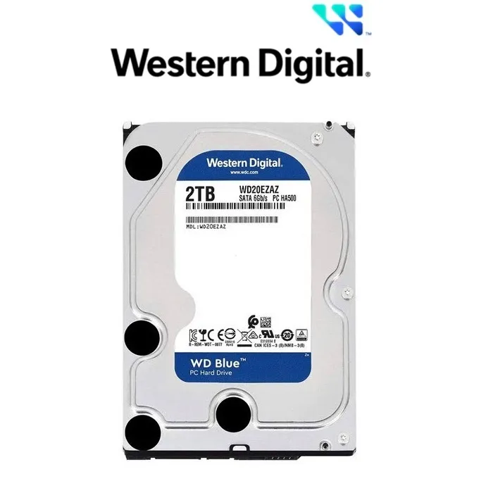 Ảnh Ổ Cứng HDD Western Digital WD BLUE 2TB/64MB/5400rpm/3.5'' - WD20EZRZ/ WD20EZBX 1