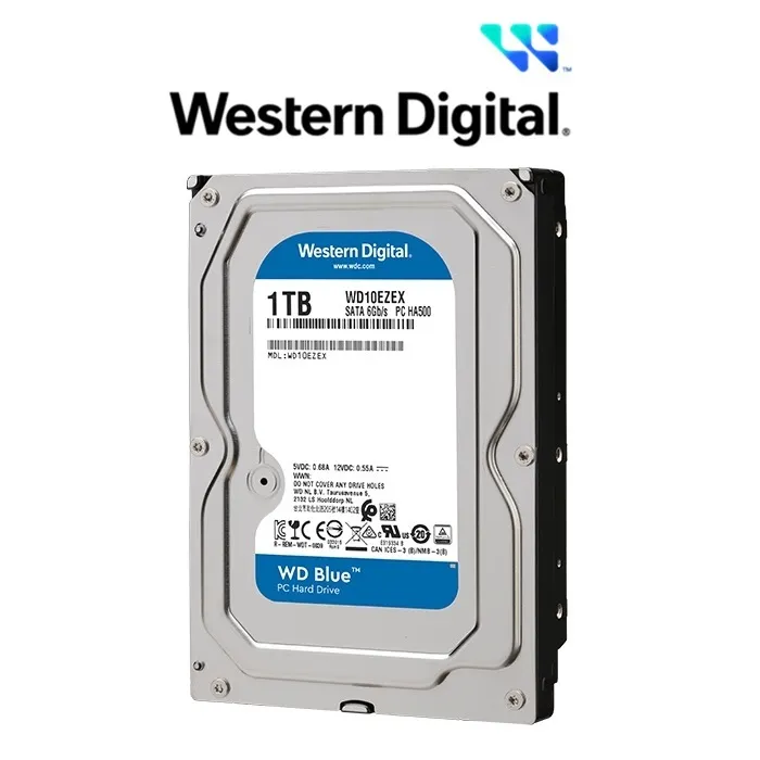 Ảnh Ổ Cứng HDD Western Digital WD BLUE 1TB/64MB/7200rpm/3.5'' - WD10EZEX 1
