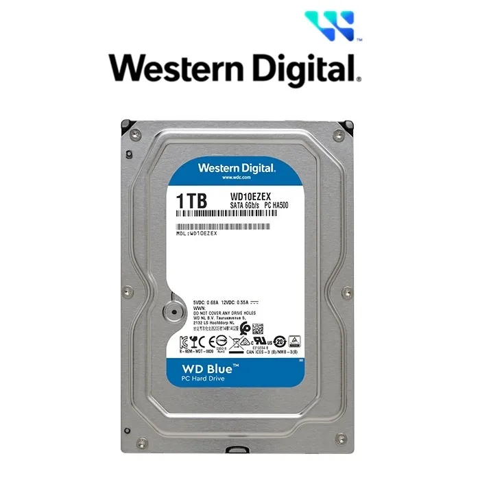 Ảnh Ổ Cứng HDD Western Digital WD BLUE 1TB/64MB/7200rpm/3.5'' - WD10EZEX 2