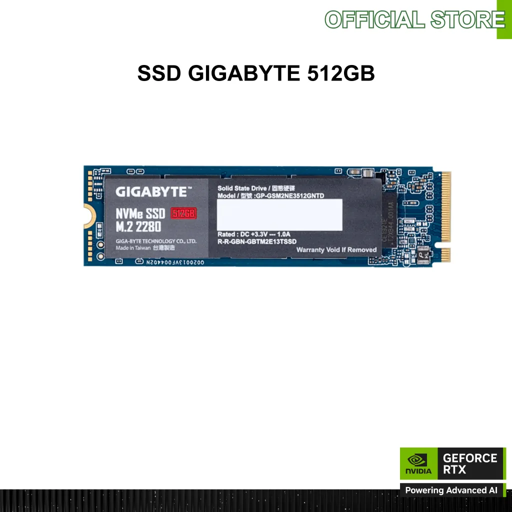 Ảnh Ổ cứng SSD Gigabyte 512GB M.2 2280 – tốc độ NVMe mạnh mẽ & công nghệ NAND tiên tiến -  9JSE3N512-00-G10 1
