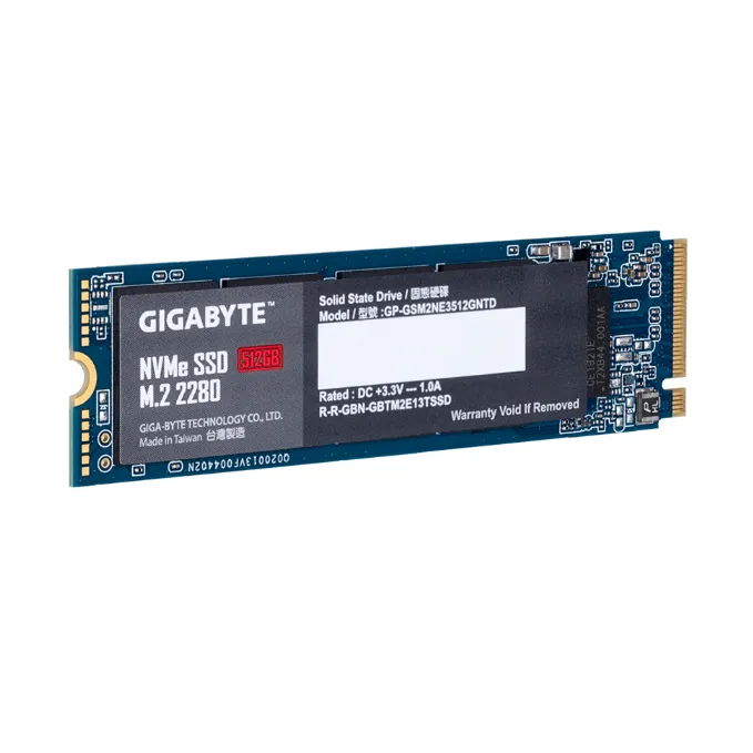 Ảnh Ổ cứng SSD Gigabyte 512GB M.2 2280 – tốc độ NVMe mạnh mẽ & công nghệ NAND tiên tiến -  9JSE3N512-00-G10 2