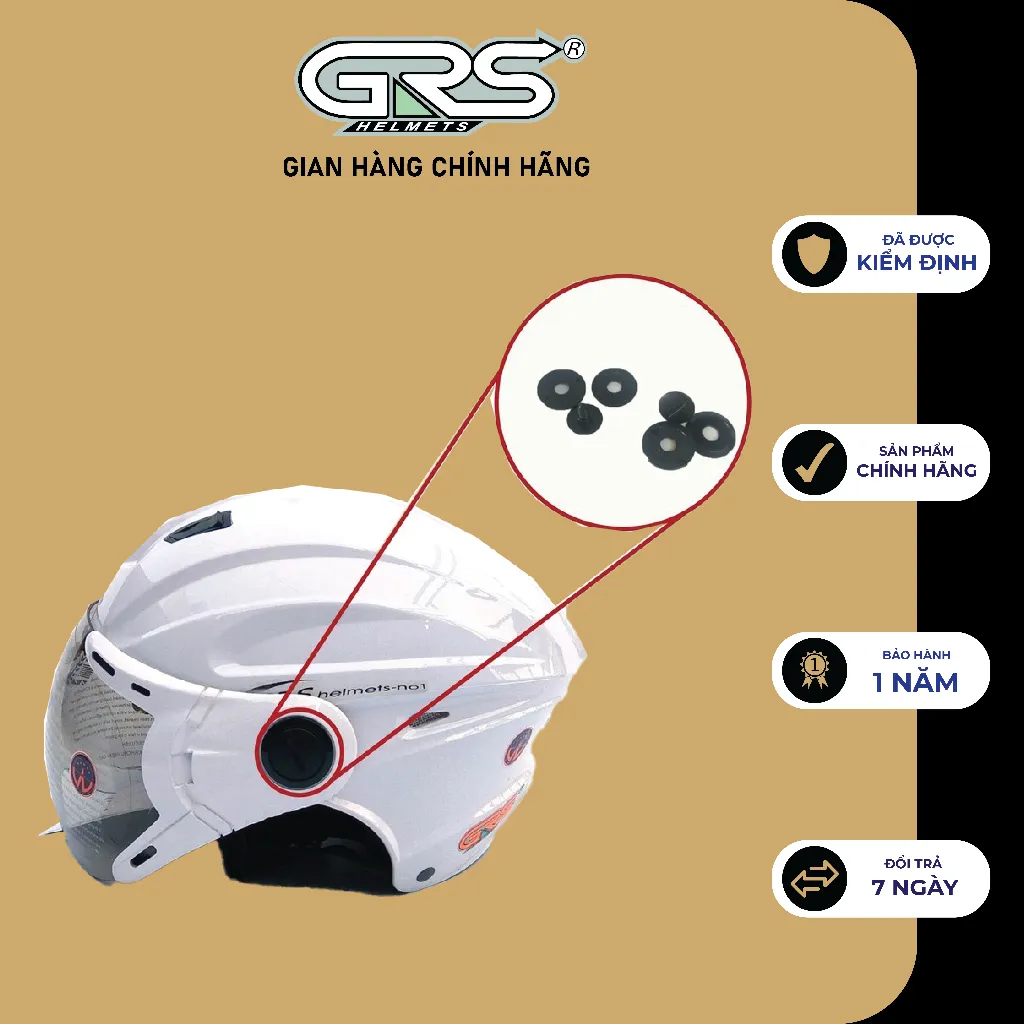 Ảnh Ốc vít lắp kính của mũ bảo hiểm GRS 3
