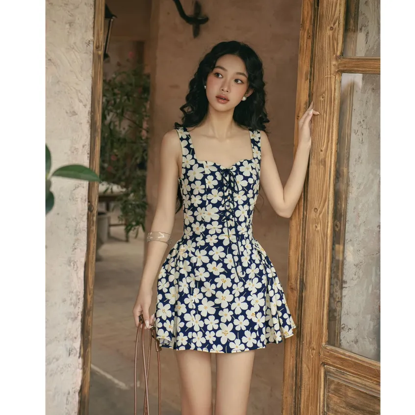 Ảnh OLV - Đầm hoa kiểu 2 dây dáng ngắn Eilidh Fleur Dress 2 Màu 1