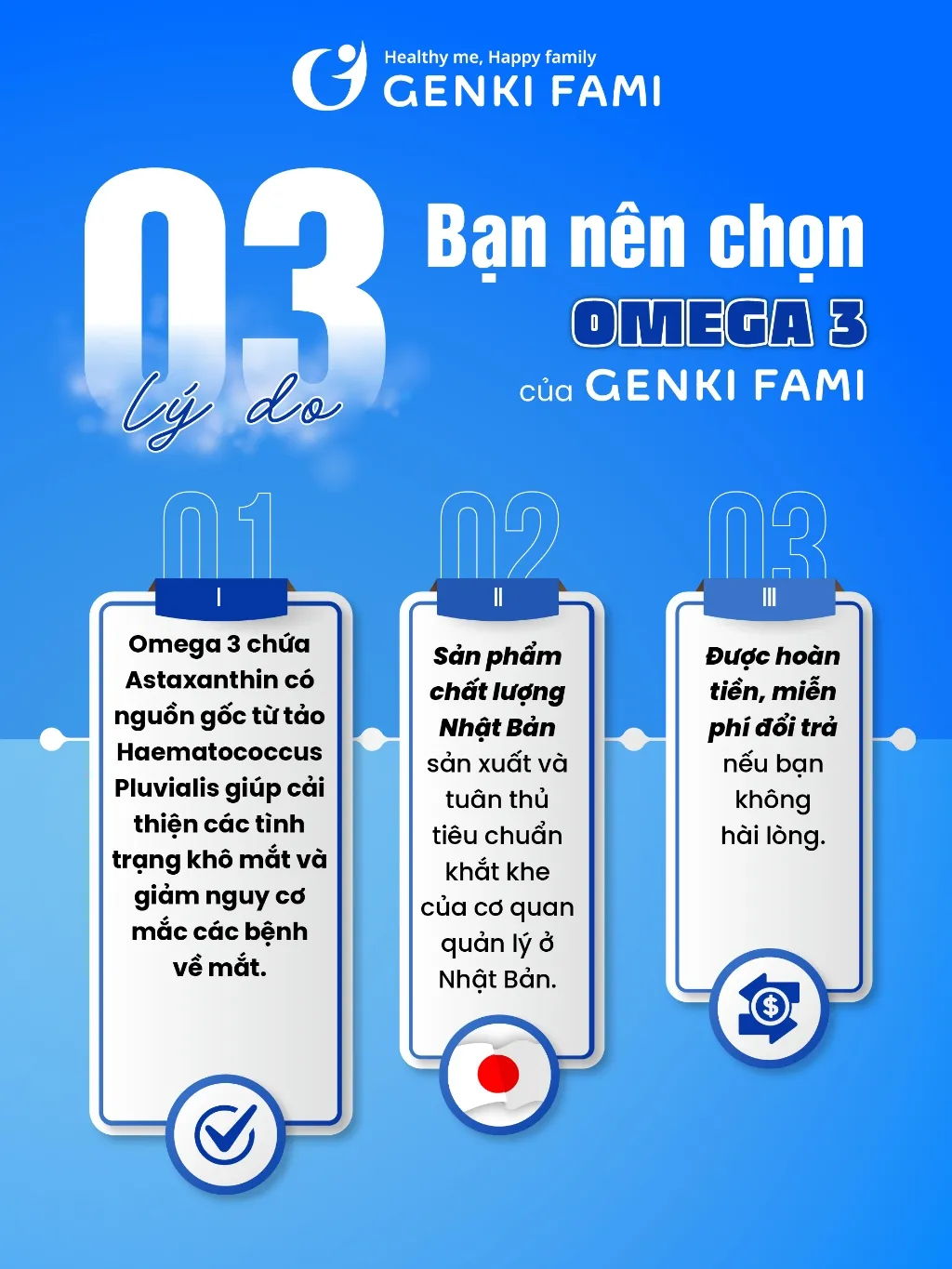 Ảnh Omega 3 Bổ Mắt Hỗ Trợ Người Cận Thị, Tốt Cho Trí Não Tim Mạch, Astaxanthin Ngăn Ngừa Lão Hóa Genki Fami Nhật Bản 2