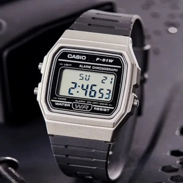 Ảnh Đồng Hồ Casio Nam Điện Tử F-91WM-7ADF Dây Cao Su Chính Hãng 4