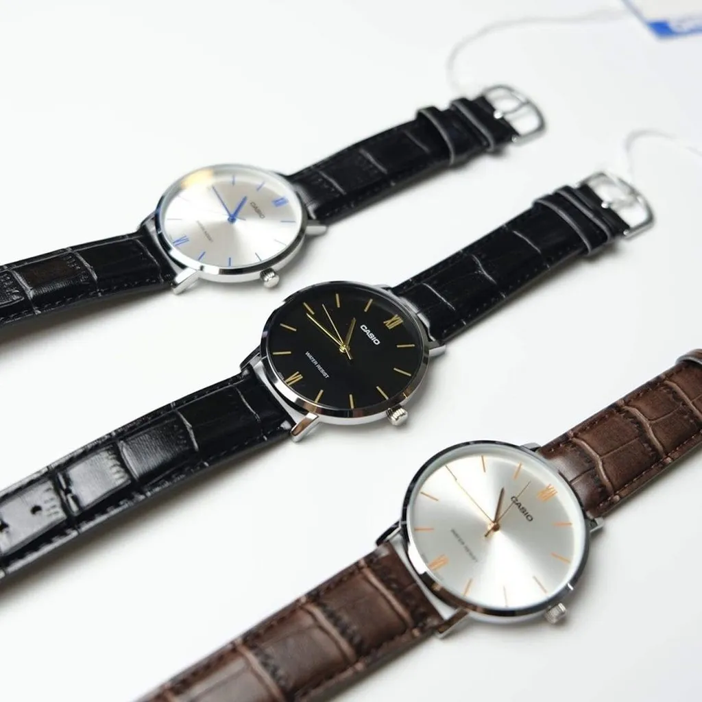 Ảnh Đồng hồ Casio Nam MTP-VT01 chính hãng bảo hành 1 năm Pin trọn đời 2