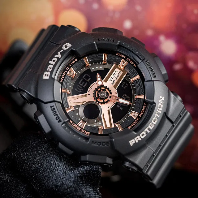 Ảnh Đồng Hồ Casio Nữ Dây Nhựa BABYG BA-110XRG-1ADR Chính Hãng 2