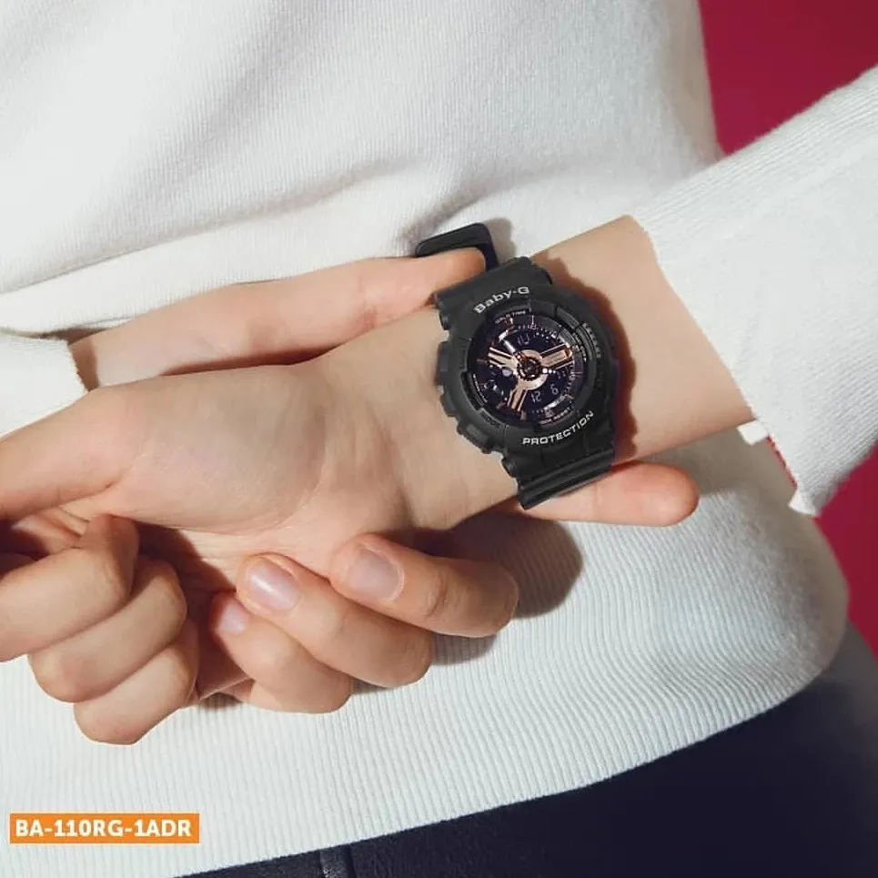 Ảnh Đồng Hồ Casio Nữ Dây Nhựa BABYG BA-110XRG-1ADR Chính Hãng 3